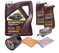 Kamoka Controllo Set mannol Energy Premium 5W-30 7L per Ppel Astra G Cc