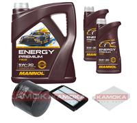 KAMOKA Controllo Set MANNOL Energy Premium 5W-30 7L Per Suzuki Alto 1.0