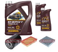 KAMOKA Controllo Set MANNOL Energy Premium 5W-30 7L Per Suzuki Swift III 1.3