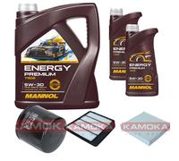 KAMOKA Controllo Set MANNOL Energy Premium 5W-30 7L Per Suzuki Vitara 1.4 T