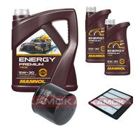 KAMOKA Controllo Set MANNOL Energy Premium 5W-30 7L Per Suzuki Vitara 1.4 T