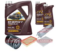 KAMOKA Controllo Set MANNOL Energy Premium 5W-30 7L Per VW Multivan VI 2.0