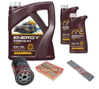 Kamoka Controllo Set mannol Energy Premium 5W-30 7L per VW . Sharan 1.9