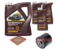 Kamoka Controllo Set mannol Energy Premium 5W-30 8L per di Nissan Front