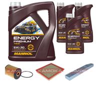 KAMOKA Controllo Set MANNOL Energy Premium 5W-30 8L Per Jeep Grand Cherokee