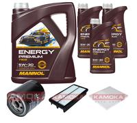 KAMOKA Controllo Set MANNOL Energy Premium 5W-30 8L Per KIA Carnival/Grand