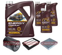 KAMOKA Controllo Set MANNOL Energy Premium 5W-30 8L Per Mitsubishi ASX 2.0I