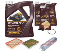 Kamoka Controllo Set mannol Energy Premium 5W-30 8L per Per VW Transporter V