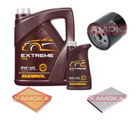 Kamoka Controllo Set mannol extreme 5W-40 6L per Opel Astra G di Gas Cc 1.6 16V