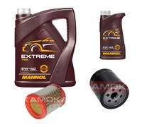 KAMOKA Controllo Set MANNOL Extreme 5W-40 6L per Peugeot 106 II 1.1i 1.6i
