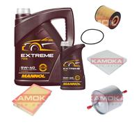 KAMOKA Controllo set MANNOL Extreme 5W-40 6L per Volvo V70 II 2.4 2.5 T S60