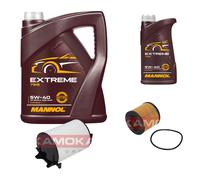 KAMOKA Controllo Set MANNOL Extreme 5W-40 6L Per VW Golf V 1.4 TSI Seat Leon