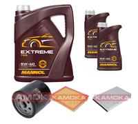 Kamoka Controllo Set mannol extreme 5W-40 7L per Opel Astra G =" " Cc 1.6 16V