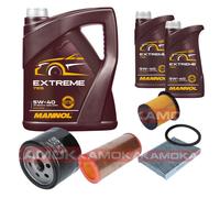 KAMOKA Controllo Set MANNOL Extreme 5W-40 7L Per Renault Megane I 1.9 DTI