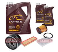 KAMOKA Controllo Set MANNOL Extreme 5W-40 7L Per Renault Megane I Grandtour