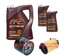 Kamoka Controllo Set mannol extreme 5W-40 7L per VW Jetta IV 1.2 TSI 16V