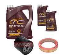 KAMOKA Controllo Set MANNOL Extreme 5W-40 7L per VW Lupo 1.0 Polo 1.4 60