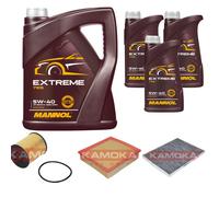 KAMOKA Controllo Set MANNOL Extreme 5W-40 8L Per Opel Omega B 2.5 V6 3.0