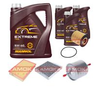 Kamoka Controllo Set mannol extreme 5W-40 8L per Volvo V70 II 2.4 2.5 di T
