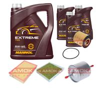 Kamoka Controllo Set mannol extreme 5W-40 8L per Volvo V70, II 2.4 2.5 T
