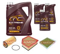 KAMOKA Controllo Set MANNOL Extreme 5W-40 8L Per Volvo V70 II 2.4 D5 XC70