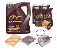 Kamoka Controllo Set mannol extreme 5W-40 9L per Volvo V70 II 2.4 2.5.T