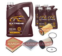 KAMOKA Controllo Set MANNOL Extreme 5W-40 9L Per Volvo V70 II 2.4 D5 XC70