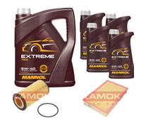 KAMOKA Controllo Set MANNOL Extreme 5W-40 9L Per Volvo V70 II 2.4 D5 XC70