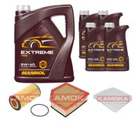 KAMOKA Controllo Set MANNOL Extreme 5W-40 9L Per Volvo V70 II 2.4 D5 XC70