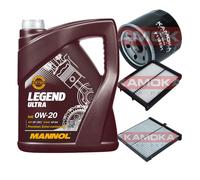 KAMOKA Controllo Set MANNOL Legend Ultra 0W-20 5L Per Mazda 2 1.5 SKYACTIV-G