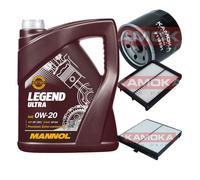 KAMOKA Controllo Set MANNOL Legend Ultra 0W-20 5L Per Mazda 2 1.5 SKYACTIV-G