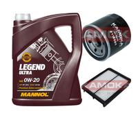 KAMOKA Controllo Set MANNOL Legend Ultra 0W-20 5L Per Mazda 2 1.5 SKYACTIV-G