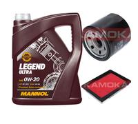 Kamoka Controllo Set mannol Legend Ultra 0W-20 5L per Nissan Micra IV 1.2