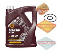 Kamoka Controllo Set mannol Legend Ultra 0W-20 5L per Toyota Prius Plus