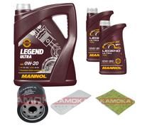 KAMOKA Controllo Set MANNOL Legend Ultra 0W-20 7L Per Toyota IQ 1.0