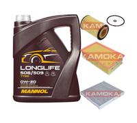 KAMOKA Controllo set MANNOL Longlife 508/509 0W-20 5L per VW Passat Variant