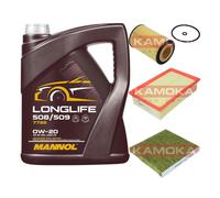 KAMOKA Controllo set MANNOL Longlife 508/509 0W-20 5L per VW Passat Variant