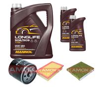 KAMOKA Controllo Set MANNOL LONGLIFE 508/509 0W-20 7L Per VW T-ROC 1.5 TSI