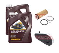 Kamoka Controllo Set mannol Longlife 5W-30 10L per BMW 5er 525d 535d