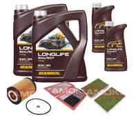 KAMOKA Controllo Set MANNOL LONGLIFE 5W-30 12L Per Mercedes-Benz S-Klasse