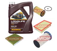 KAMOKA Controllo set MANNOL Longlife 5W-30 5L per VW Passat Variant 2.0 TDI