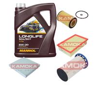 Kamoka Controllo Set mannol Longlife 5W-30 5L per VW Passat Variante 2.0