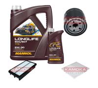 KAMOKA Controllo Set MANNOL Longlife 5W-30 6L Per KIA Carnival/Grand 2.7 V6