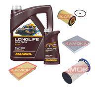 KAMOKA Controllo Set MANNOL LONGLIFE 5W-30 6L Per VW Passat Variant 2.0 TDI