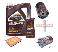 Kamoka Controllo Set mannol Longlife 5W-30 6L per VW Sharan 1.9 Tdi Seduta