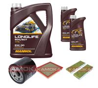 Kamoka Controllo Set mannol Longlife 5W-30 7L per Nissan Pathfinder III 4.0
