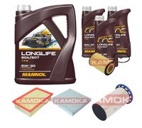 KAMOKA Controllo set MANNOL Longlife 5W-30 8L per VW Passat Variant 2.0 TDI