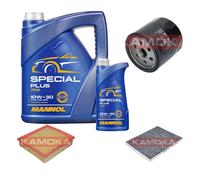 Kamoka Controllo Set mannol Special Plus 10W-30 6L per Opel Omega - B 2.2