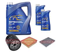 Kamoka Controllo Set mannol Special Plus 10W-30 7L per Opel Omega Es 2.2