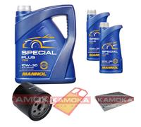 Kamoka Controllo Set mannol Special Plus 10W-30 7L per Per VW Golf IV 1.4